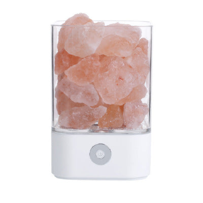 Himalayan Crystal Salt LED Lamp | USB | 5 Colours | Touch Control | Night Light & Ambient Lamp | Round & Square