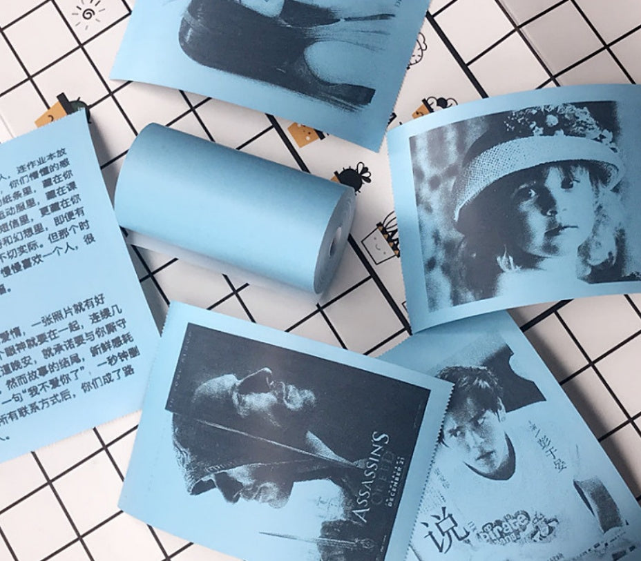 Mini Thermal Printer Paper Refills | Regular, Sticker & Label | Multiple Colours | 3 & 6 Roll Packs