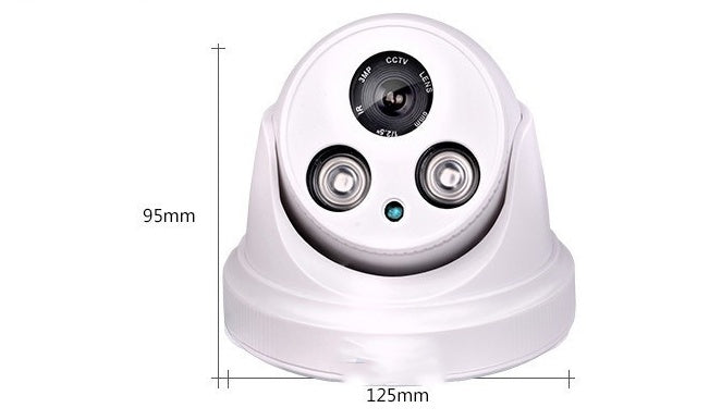 BST-103P Dome CCTV Surveillance Camera | 1200TVL, Night Vision, BNC | Indoor | 2.8mm–8mm Lens