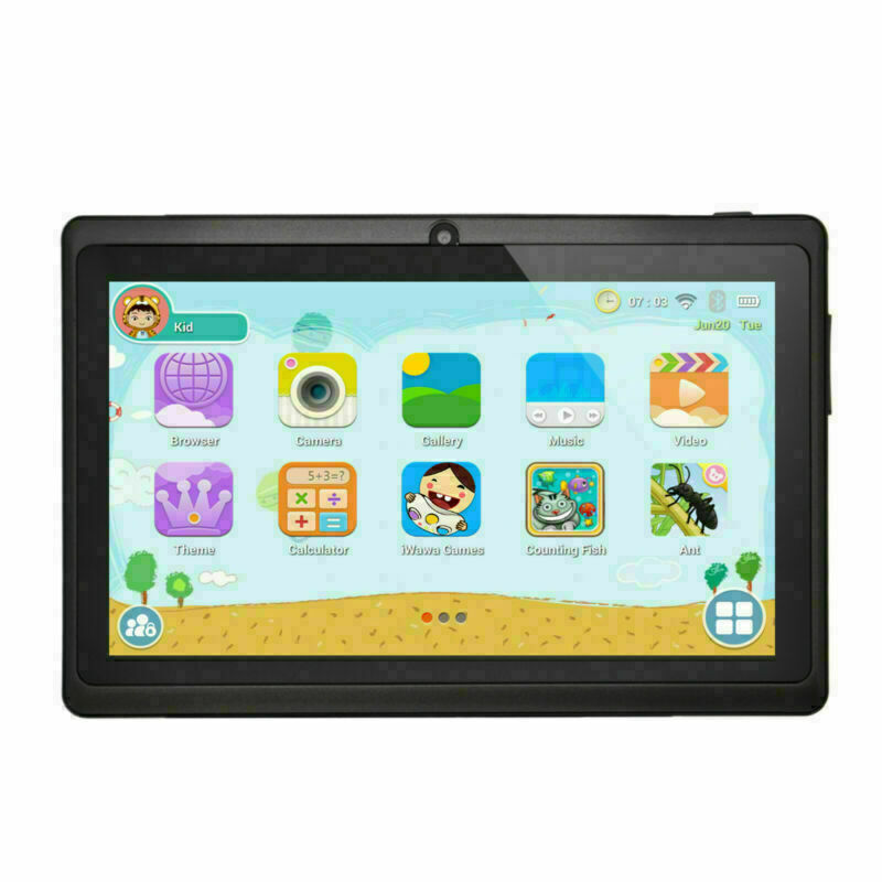 7" Android Kids Tablet | Quad-Core, Dual Camera, Wi-Fi, Bluetooth | Blue, Pink, Purple, Red