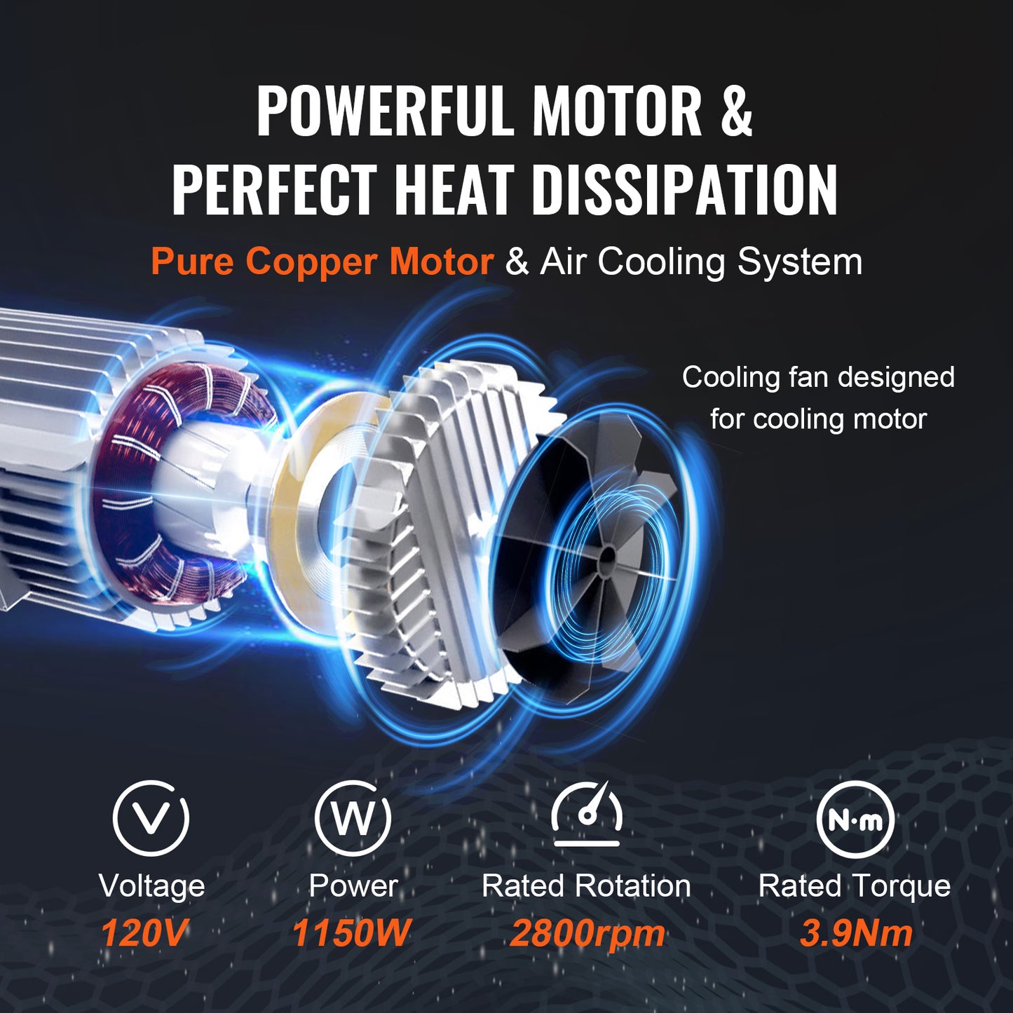 VEVOR 1320 lbs Electric Hoist | 1150W, 110V, 40ft Lift, 14ft Remote, Pure Copper Motor, Garage & Warehouse
