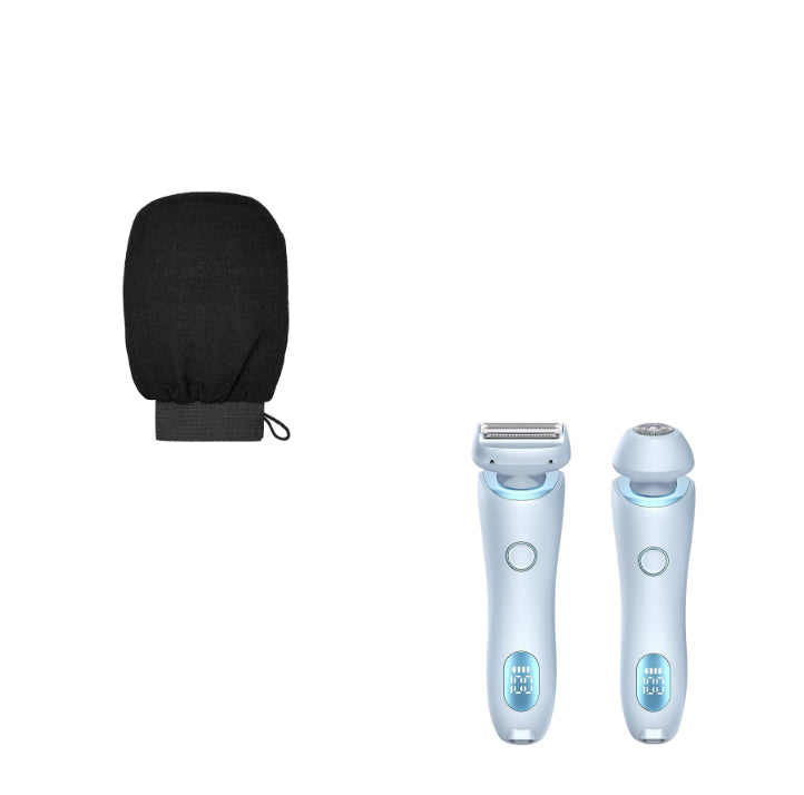 2-in-1 Women's Electric Shaver & Epilator | IPX7 Waterproof | USB Rechargeable | Full Body | Legs, Underarms & Bikini | Hypoallergenic | Wet & Dry | Pink & Blue