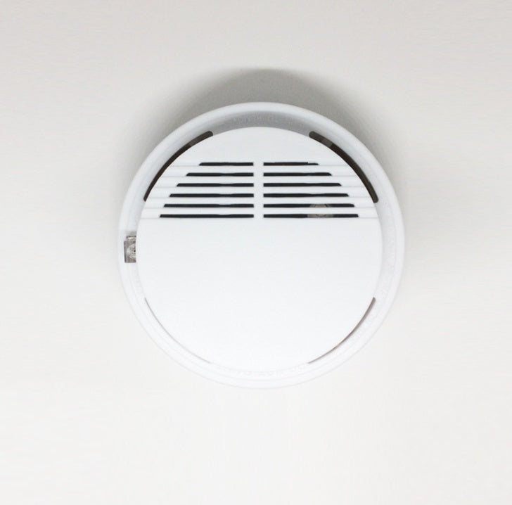 Household Smoke & Fire Alarm Detector | SS-168 | 120° | 60m Detection | Sound & Light | Ceiling Mount | White