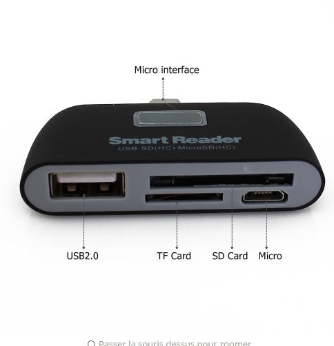 USB-C OTG Card Reader | TF SD Card | MacBook Android Tablet Phone | Plug & Play | Compact
