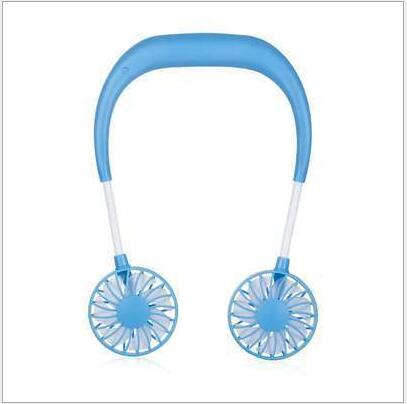 3-in-1 Portable Neck & Desktop Fan | 2000mAh | 3 Speeds | 4–12hr Runtime | Micro USB | Alarm Clock Style | Emerald, Pink, Sky Blue, Pearl White & Black