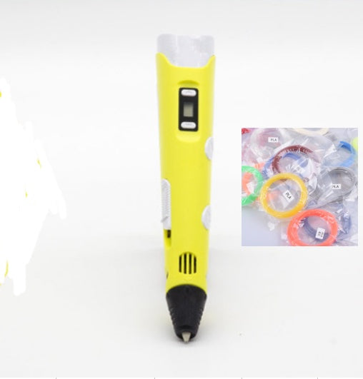 3D Printing Pen with PLA Filament | Adjustable Temp & Speed | LED Indicator | 185×45×10mm | Blue, Pink, Purple, Yellow & Camouflage | US/UK/EU/AU/USB | Pen & Filament Bundles