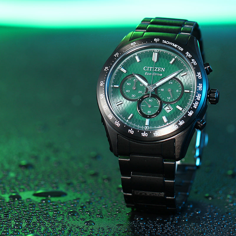 Eco-Drive Men's Solar Sport Watch | Quartz Movement & Stainless Steel Strap