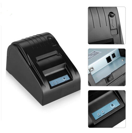 POS-5890T USB Thermal Receipt Printer | 58mm | DC 12V | Windows | Retail, Cafe & Restaurant | Black