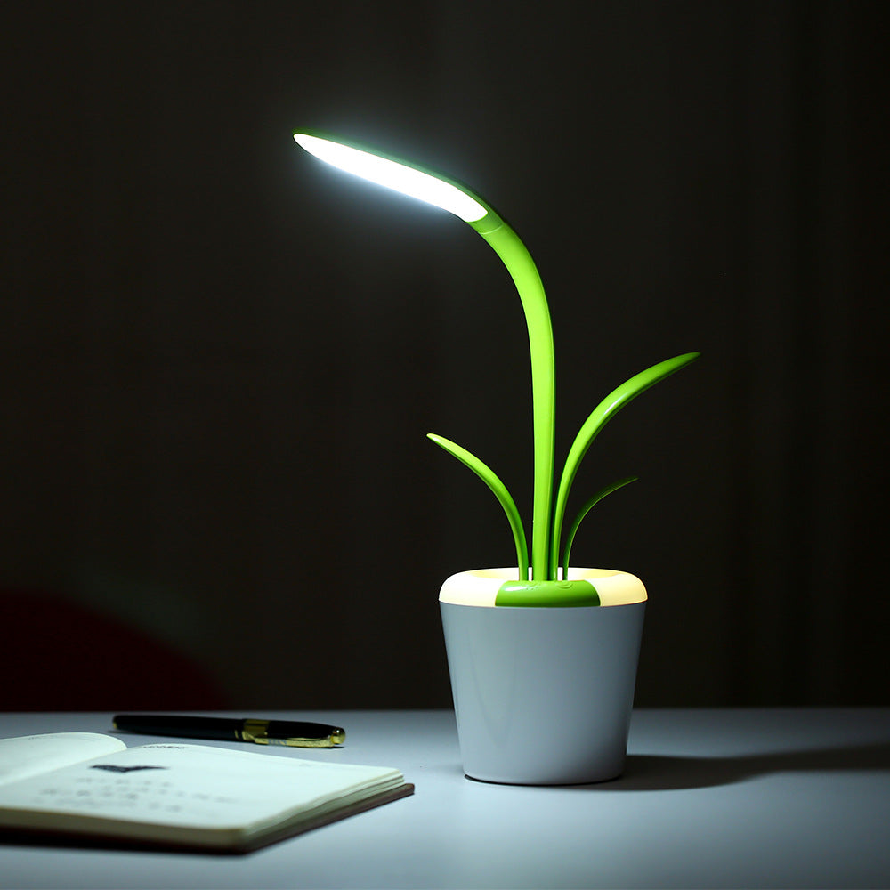 Flexible Neck Touch LED Table Lamp | 3 Brightness + 7-Colour Ambient | 1200mAh | 10hr+ | Micro-USB | ≤3W | 35cm | Bedroom, Desk & Kids Room | Pink & Blue