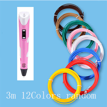 3D Printing Pen with PLA Filament | Adjustable Temp & Speed | LED Indicator | 185×45×10mm | Blue, Pink, Purple, Yellow & Camouflage | US/UK/EU/AU/USB | Pen & Filament Bundles