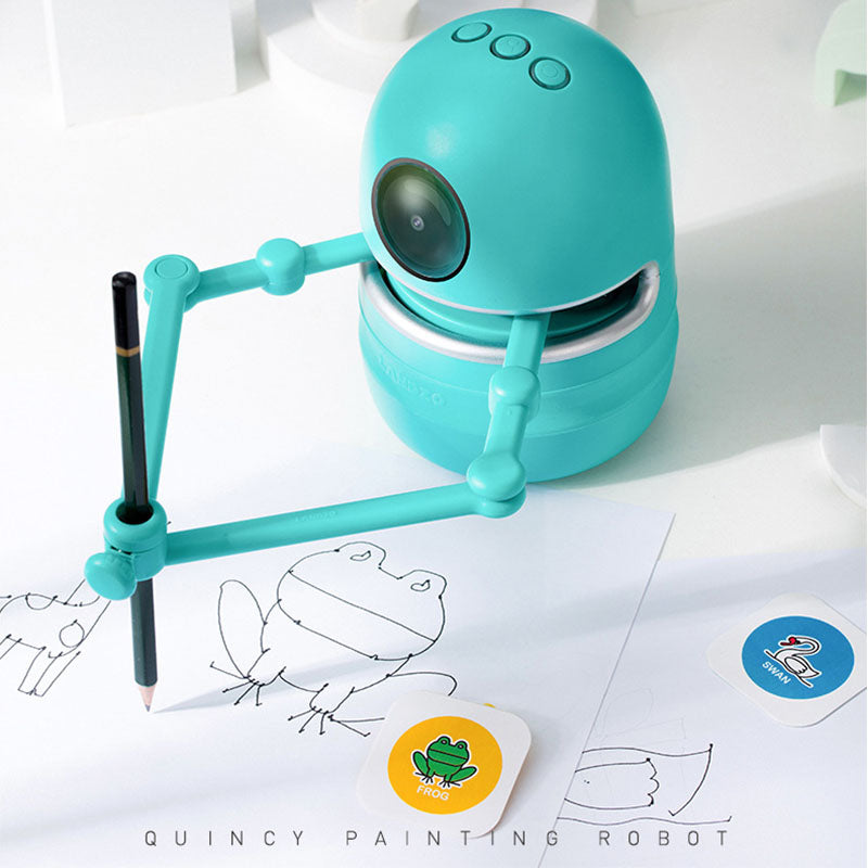 Children's AI Drawing Learning Robot | Stroke-by-Stroke Guided Drawing | English | 2600mAh | 4.5hr | USB | Standard & Ultimate