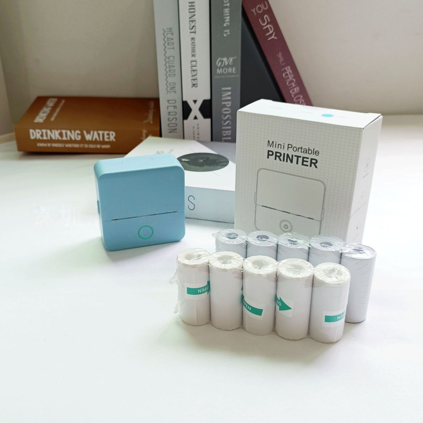 Portable Bluetooth Thermal Printer | BLE 4.0 | Photo, Banner & Text Printing | 800mAh | 1-Roll & 5-Roll | 7 Colours