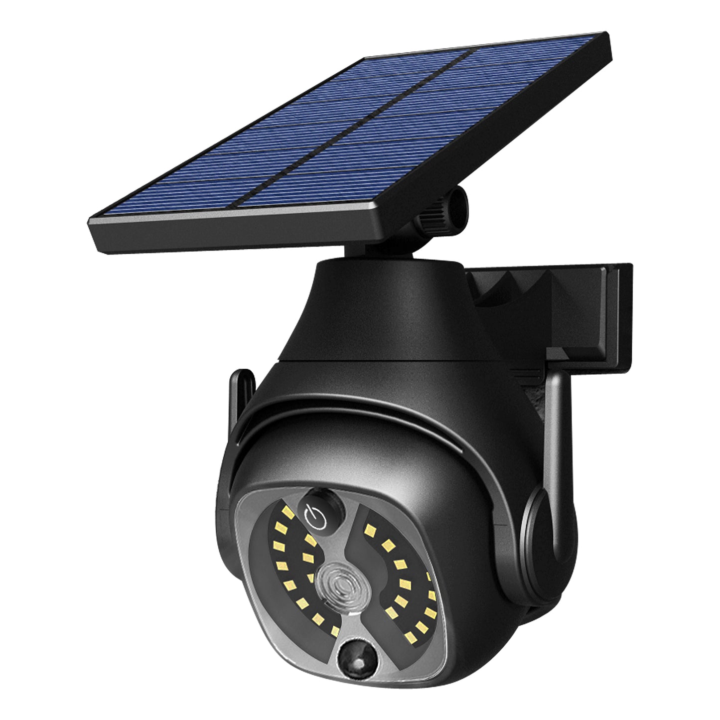 Solar PIR Motion Sensor Wall Light | 1200mAh | 120° Sensing | 6–8m Range | 30s Delay | ABS | Rotatable & Fixed Panel | Outdoor Garden & Balcony