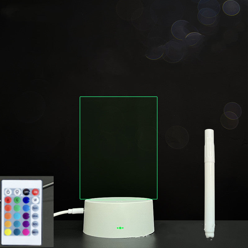 LED Acrylic Handwriting Message Board | 3W 5V USB | Touch & Remote | 16 Designs | Acrylic + ABS | Erasable Pen Included