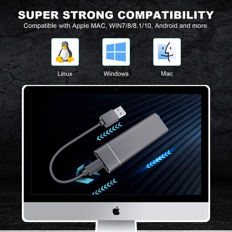 Portable External SSD | 480–520 MB/s | 500GB, 1TB & 2TB | TLC NAND | USB | 5 Colours | Mac & PC