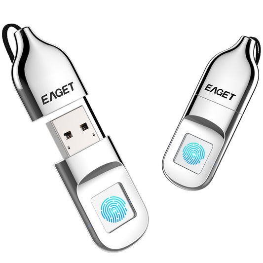 Fingerprint Encrypted USB Flash Drive | Metal Body | Biometric Security | USB 2.0 | 32GB & 64GB | Premium Gift