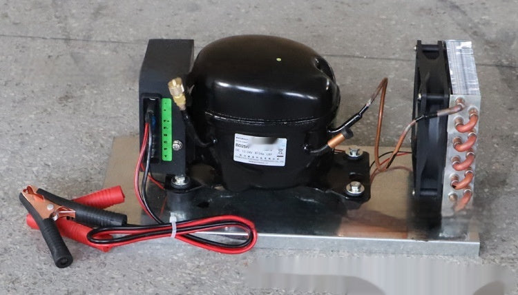 BD25HC Miniature Air-Cooled Refrigeration Compressor | R134a, 12V/24V, RV, Car Fridge & Solar Freezer