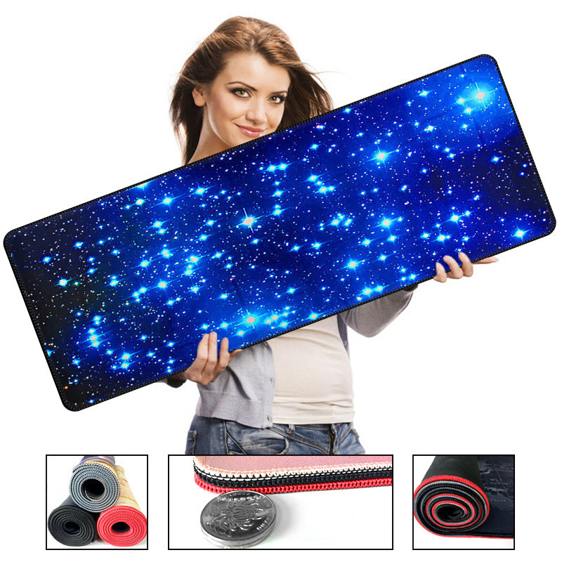Large Extended Mouse Pad | High-Density Fabric, Anti-Slip Rubber Base, Multiple Sizes & Thickness | Blue