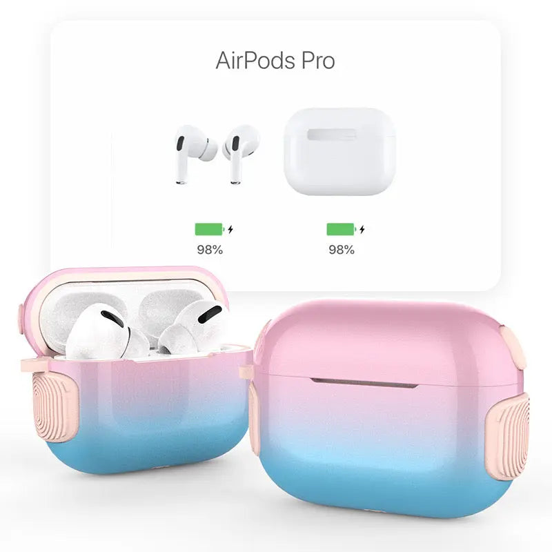 Anacotte Gradient Contrast AirPods Case – PC + Silicone Protective Cover | 6 Gradient Colors