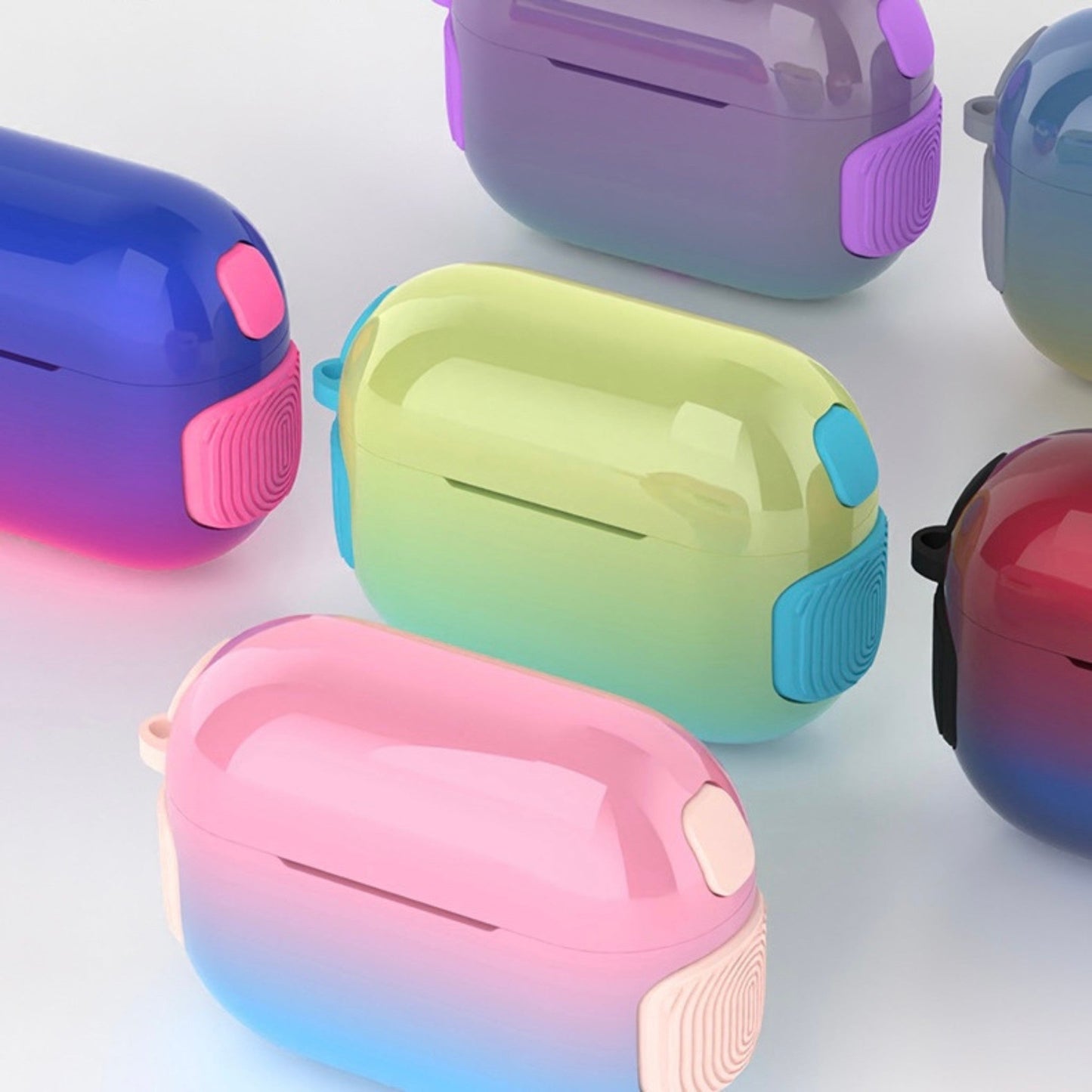 Anacotte Gradient Contrast AirPods Case – PC + Silicone Protective Cover | 6 Gradient Colors