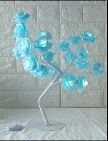 Decorative LED Flower Tree Lamp | Warm Light | 220V | Indoor & Window Decor | 8 Colour Combos | EU, US & USB | Gift