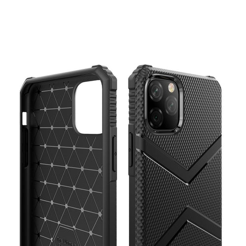 AMZER Diamond Design TPU Protective Case for iPhone 11 Pro Max - Black - SUNSHINE1504