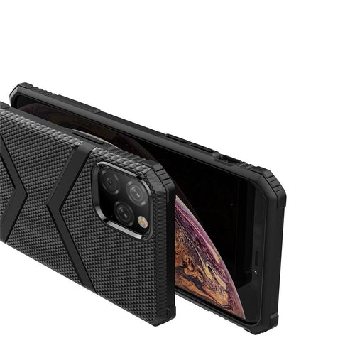 AMZER Diamond Design TPU Protective Case for iPhone 11 Pro Max - Black - SUNSHINE1504