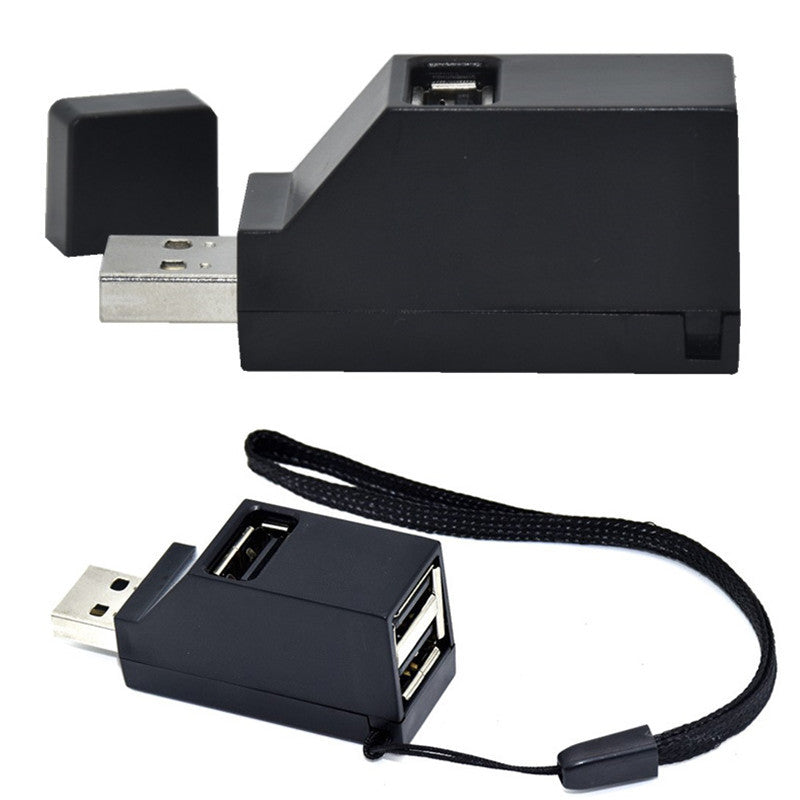 USB 2.0 Mini Portable USB Hub Splitter | 480Mbps, Bus-Powered, Compact & Plug-and-Play