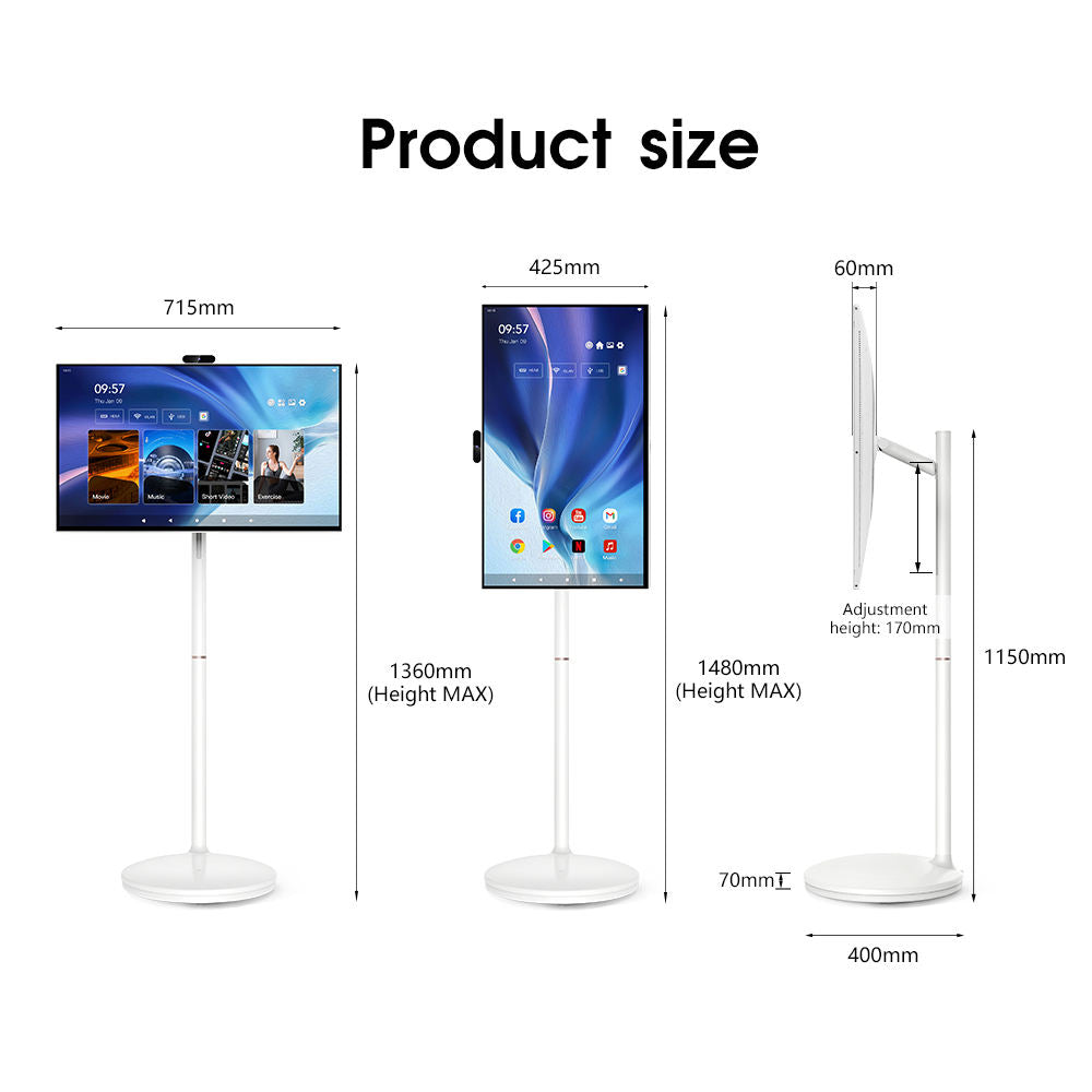 32-Inch Smart Portable TV – Android OS, 128GB Storage, 1080P Full HD & 13MP Camera