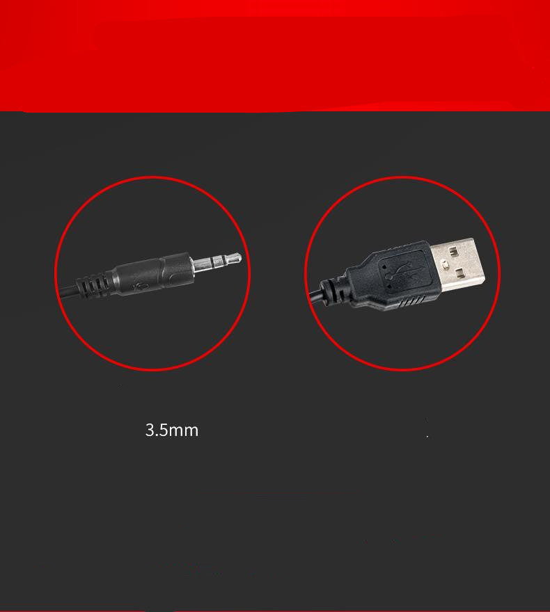 Wired Desktop Condenser Microphone | 6mm Capsule, 2.5m Cable, Push Switch | 3.5mm & USB | White & Black