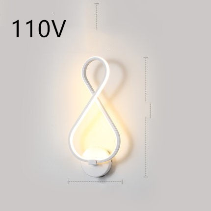 Nordic Minimalist LED Wall Lamp | Silicone Shade | 30,000h LED | Button Switch | 110V & 220V | Warm & White Light | Multiple Styles