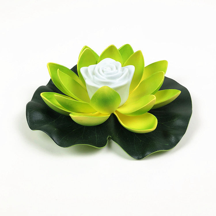 LED Lotus Flower Floating Lamp | EVA Foam | LED Light | 18cm & 28cm | Blue, Green, Red, White, Yellow & Gradient | Pool, Pond, Bath & Home Decor | Floating Water Light