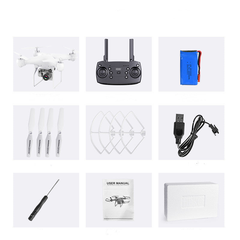 RC Quadcopter Drone | 2.4GHz | 200m Range | 25min Flight | 4K Camera Option | 360° Flip | Headless Mode | Black & White