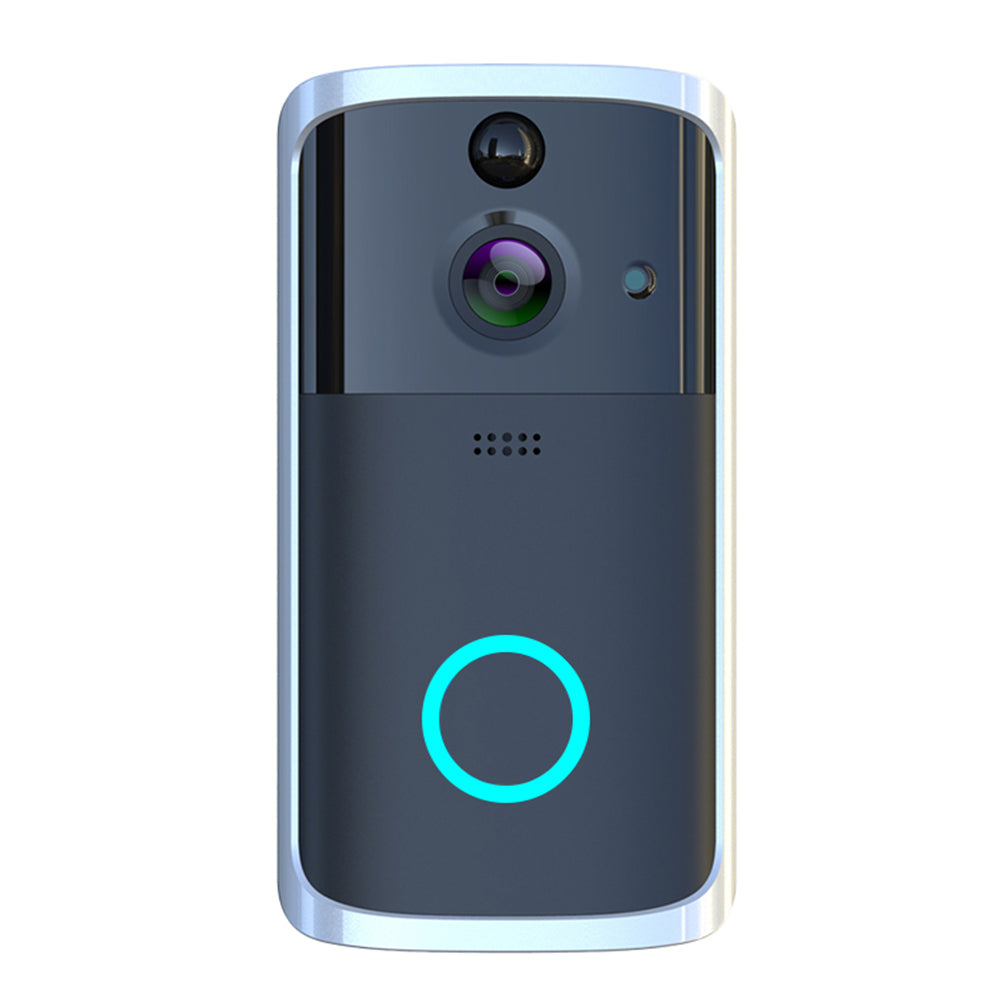 WiFi Video Doorbell Camera | HD | Night Vision | Two-Way Audio | APP Remote View | Motion Alert | 32GB TF | No Wiring | Black & Silver