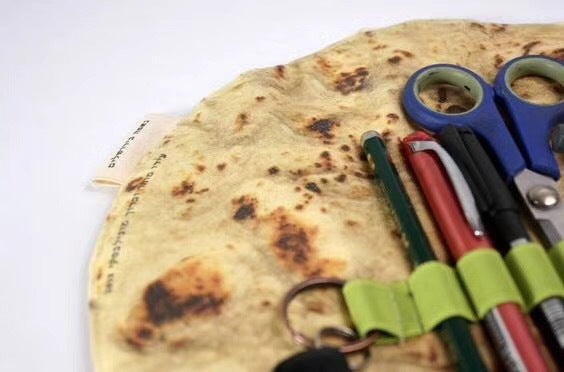 Burrito Pencil Case | Novelty Pencil Holder | Funny School & Office Supply Organizer