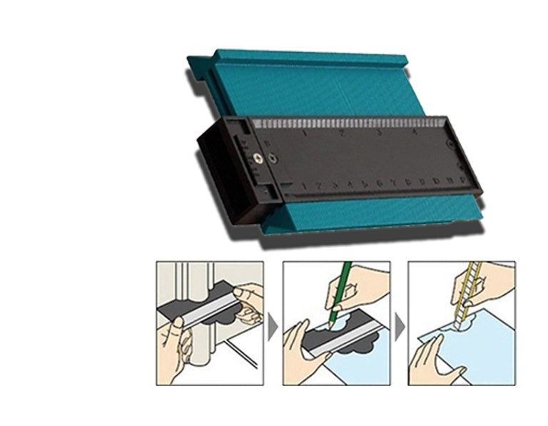 Contour Profile Gauge | Shape Duplicator | ABS | Multiple Sizes & Colours | Woodworking, Tiling, Flooring & Carpentry Tool