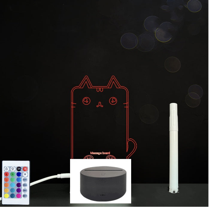 LED Acrylic Handwriting Message Board | 3W 5V USB | Touch & Remote | 16 Designs | Acrylic + ABS | Erasable Pen Included