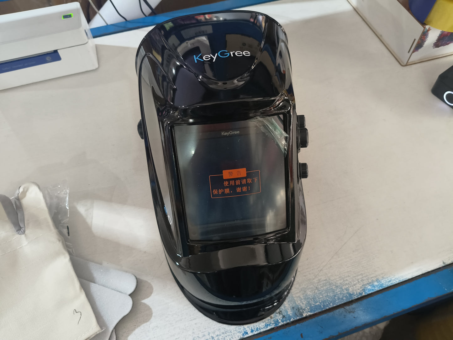 Auto-Darkening Welding Helmet Filter Lens | DIN5-13, 1/10000s Switch, Solar & Lithium Battery