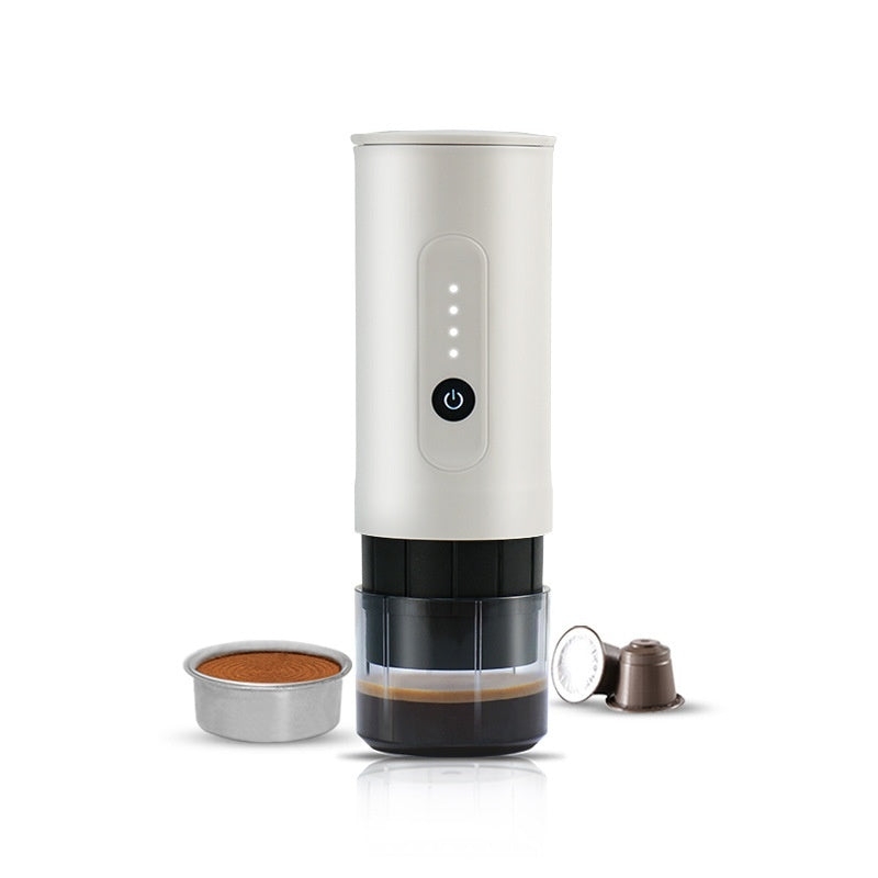 Mini Portable Electric Coffee Machine | Handheld, Stainless Steel, Travel & Car Use, 3 Colors