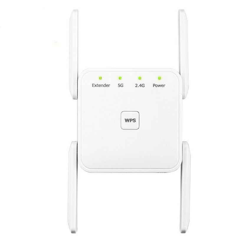 1200Mbps WiFi Repeater & Signal Booster | 2.4G & 5G Dual Band | EU/UK/US Plug | White & Black