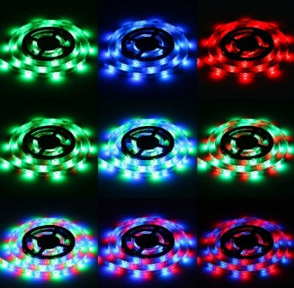 5M LED Strip Light | SMD 5630 & RGB 3528 | 60 LEDs/m | 6W/m | Waterproof | Self-Adhesive | RoHS CE | Warm White, Cool White & RGB | Home, Festival & KTV Decor