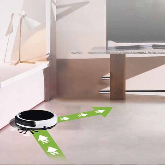 Automatic Robot Vacuum Cleaner | 8W | 2400mAh | 350ml Dustbin | <50dB | 150m² Coverage | 6hr Charge | 27×27×6.5cm | EU & US Plug | Smart Home Floor Cleaning