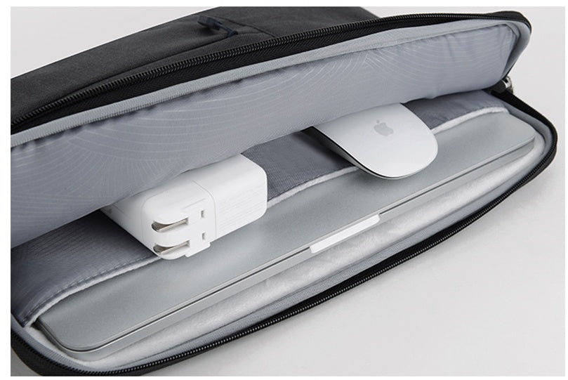 Nylon Laptop Sleeve Case | Shockproof, Waterproof, Multi-Pocket | 12", 13.3", 15.4" & 15.6" | Black & Gray