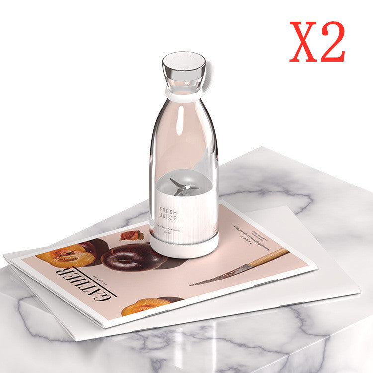 350ml USB Rechargeable Portable Mini Blender | SUS304 4-Blade, 20,000 RPM, CS+C Technology, White, Pink & Black