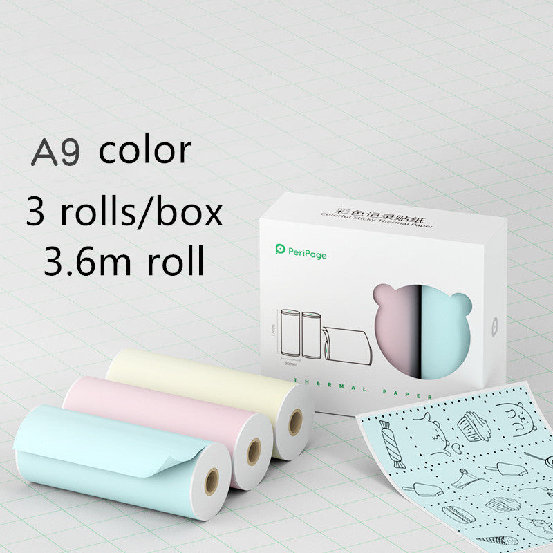 Peripage Mini Bluetooth Thermal Printer | No Ink | Photos, Labels & Stickers | 79×42×79mm | iOS & Android | Blue, Pink, Red & White | Printer & Paper Bundles