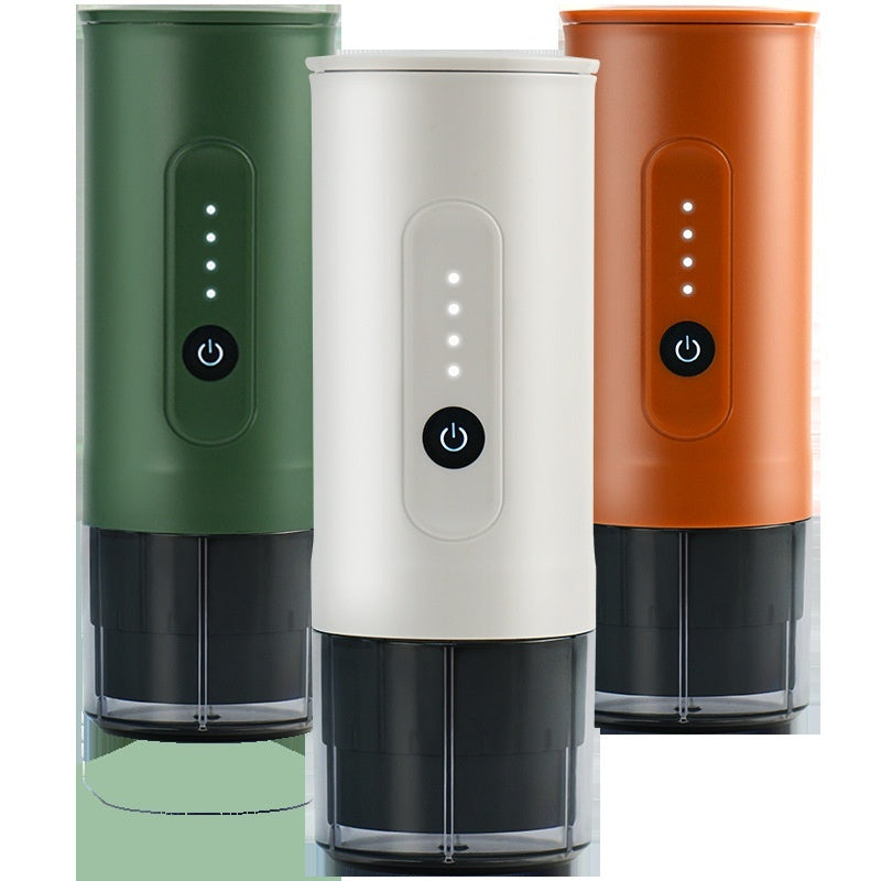 Mini Portable Electric Coffee Machine | Handheld, Stainless Steel, Travel & Car Use, 3 Colors