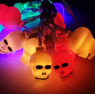 Halloween LED String Lights | 1.2M | 10 LEDs | Battery Powered | Waterproof | White, Warm White & 4 Colours | 9 Pendant Designs | Indoor & Outdoor