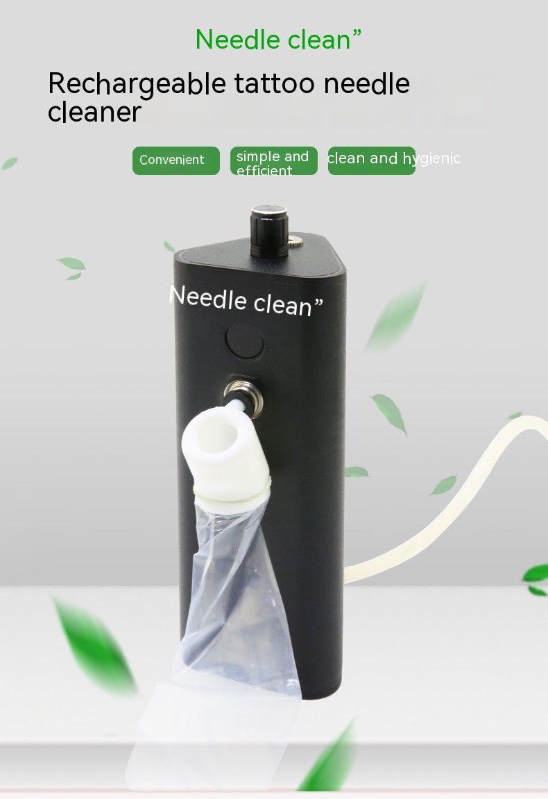 Automatic Induction Tattoo Needle Cleaning Machine | Rechargeable, Color Change, Tattoo Artist Tool