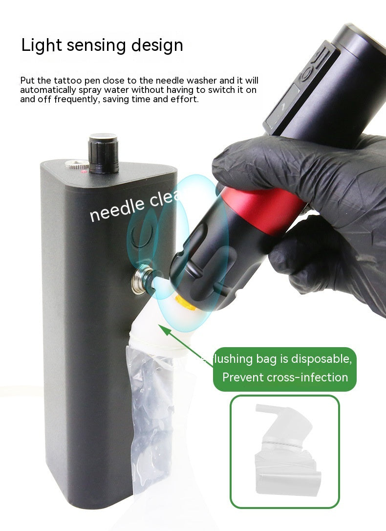 Automatic Induction Tattoo Needle Cleaning Machine | Rechargeable, Color Change, Tattoo Artist Tool