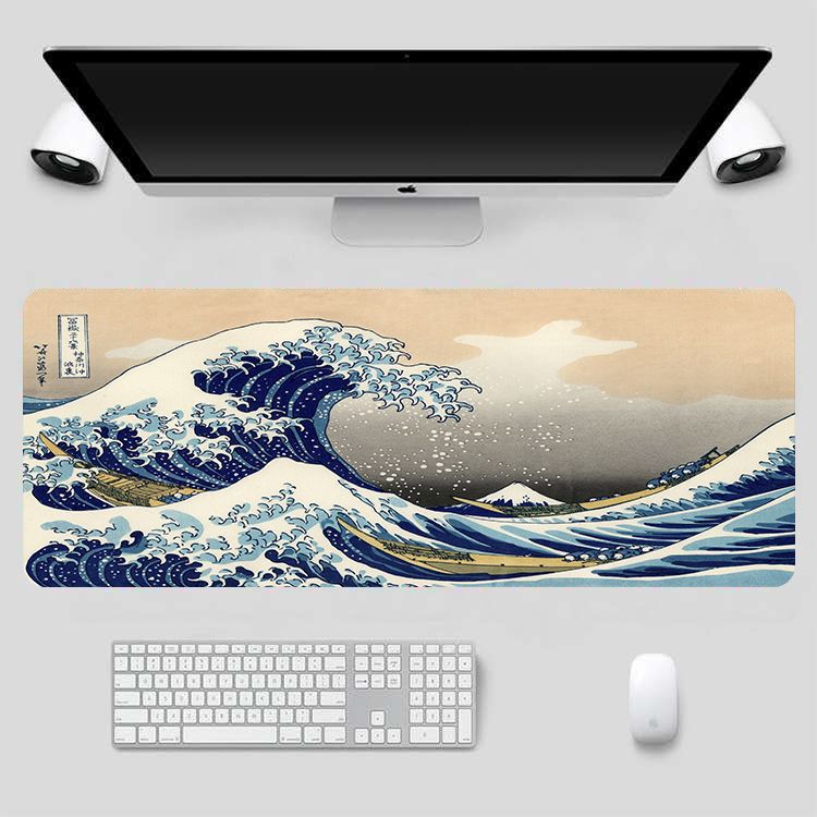Extended Gaming Mouse Pad | Non-Slip Rubber Base, Thermal Print | 7 Designs, Multiple Sizes & Thickness